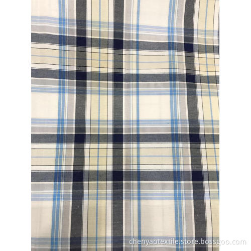 T/C(48%Cotton52%Polyester) Woven Yarn-dyed Plaid Fabric